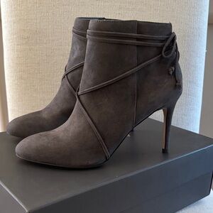 Ann Taylor Cecilia Lace Bootie. Iron Grey. Size 8. NWT.